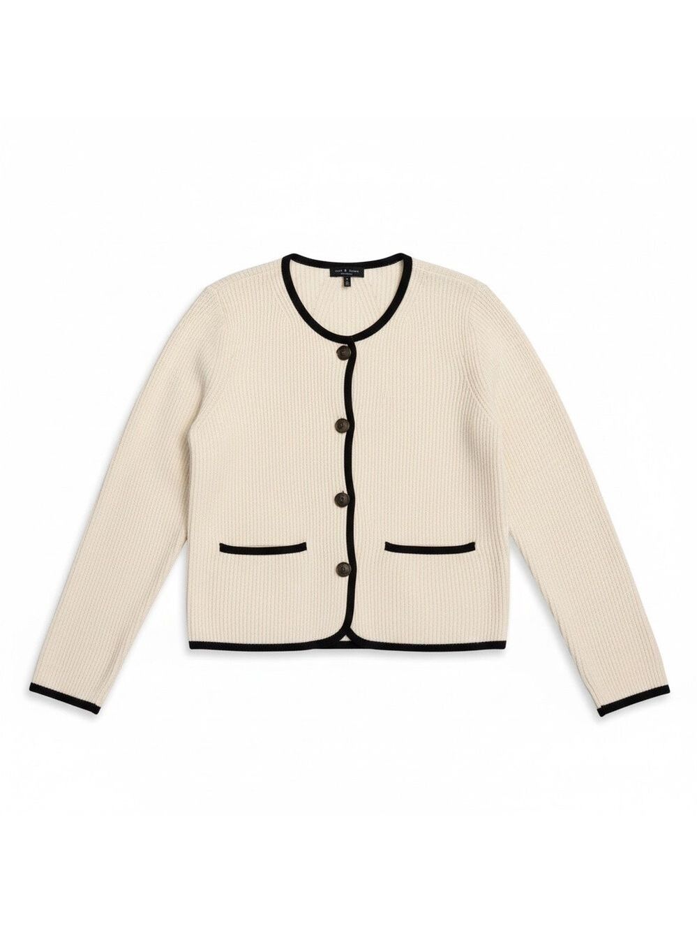 Rag & Bone Nancy Merino Wool-Blend Cardigan Medium EUC - Picture 2 of 8